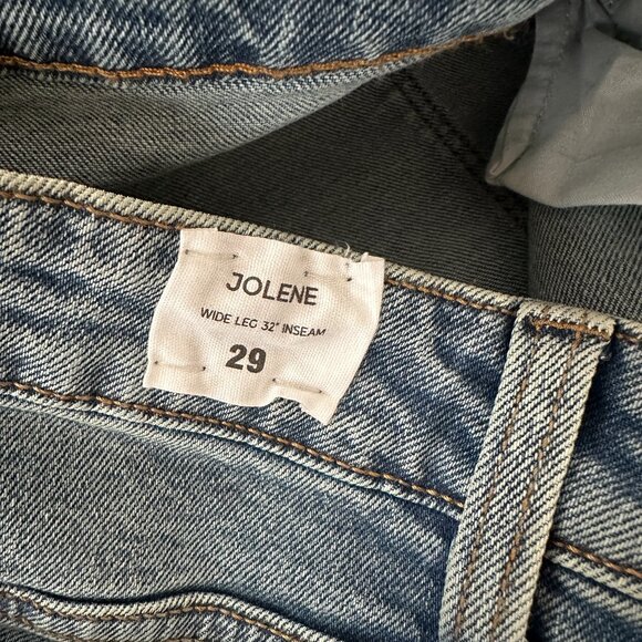 Hudson Wide Leg Jeans size 29 Jolene High Rise Risque Wash - Picture 5 of 11